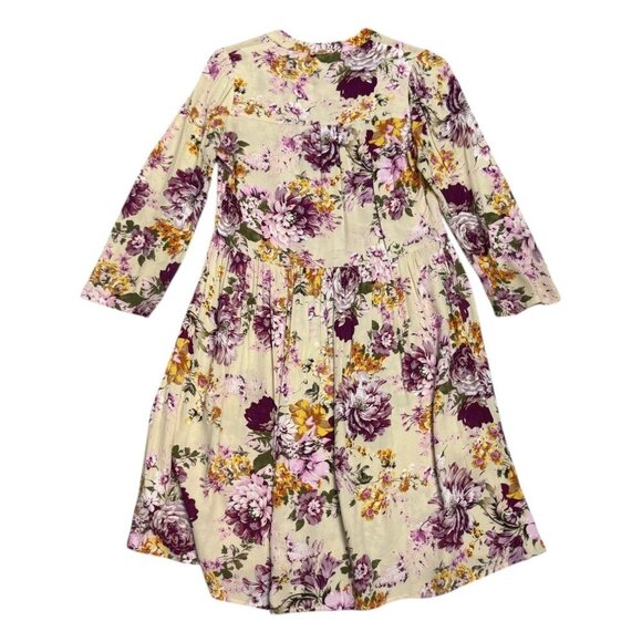 MAEVE ANTHROPOLOGIE Floral Summer Fall Casual Cute Dress Womens XS - Picture 2 of 6
